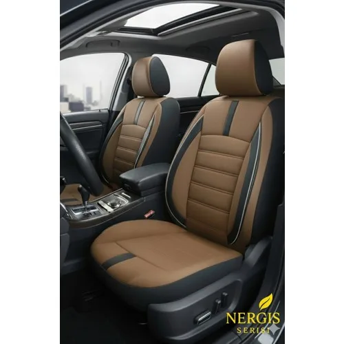 Chevrolet Aveo 2011-2014 Uyumlu - Tay Tüyü Orta + Lacost Kenar, 8 mm Süngerli Oto Koltuk Kılıfı (2 cm Yan Destek)