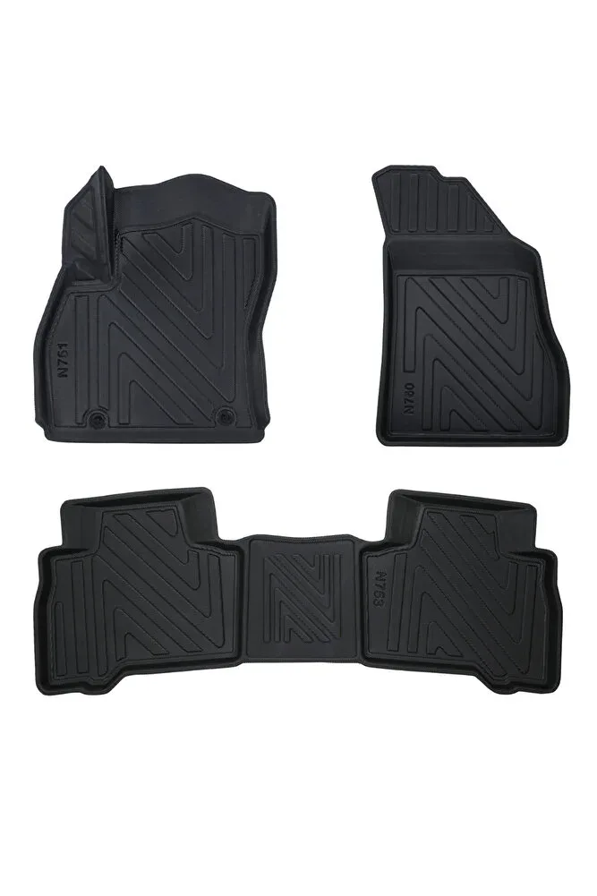 Citroen Nemo 2007 Sonrasi ile Uyumlu Carbon Desenli Ultra Premium Havuzlu Oto Paspas