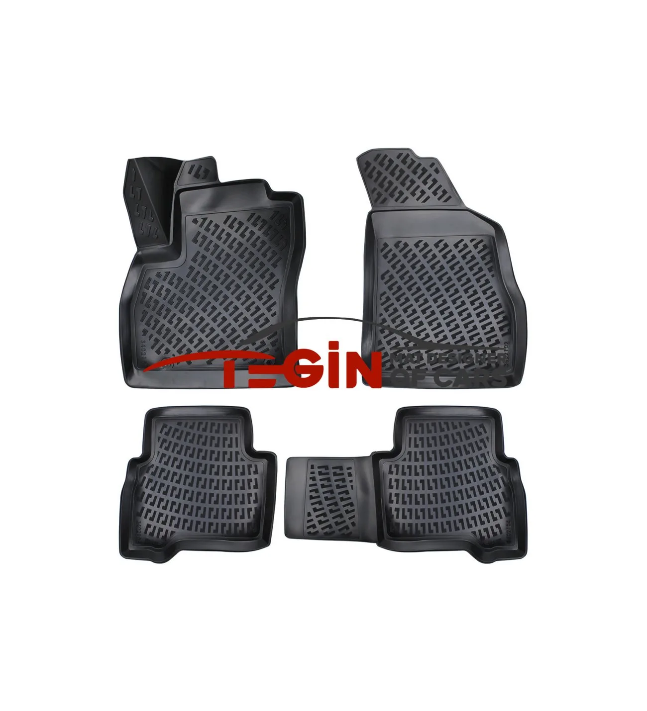Citroen Nemo 2008 3D Havuzlu Paspas Siyah
