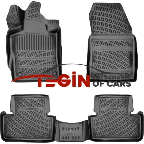 Ds4 2021 Sonrası 3D Havuzlu Paspas Siyah