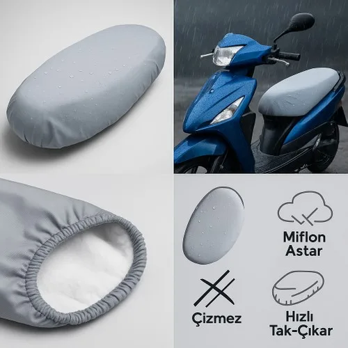 Ducati Diavel Titanium Su Geçirmez Branda Motosiklet Sele Kılıfı – Lastikli, Uv Korumalı (Gri)
