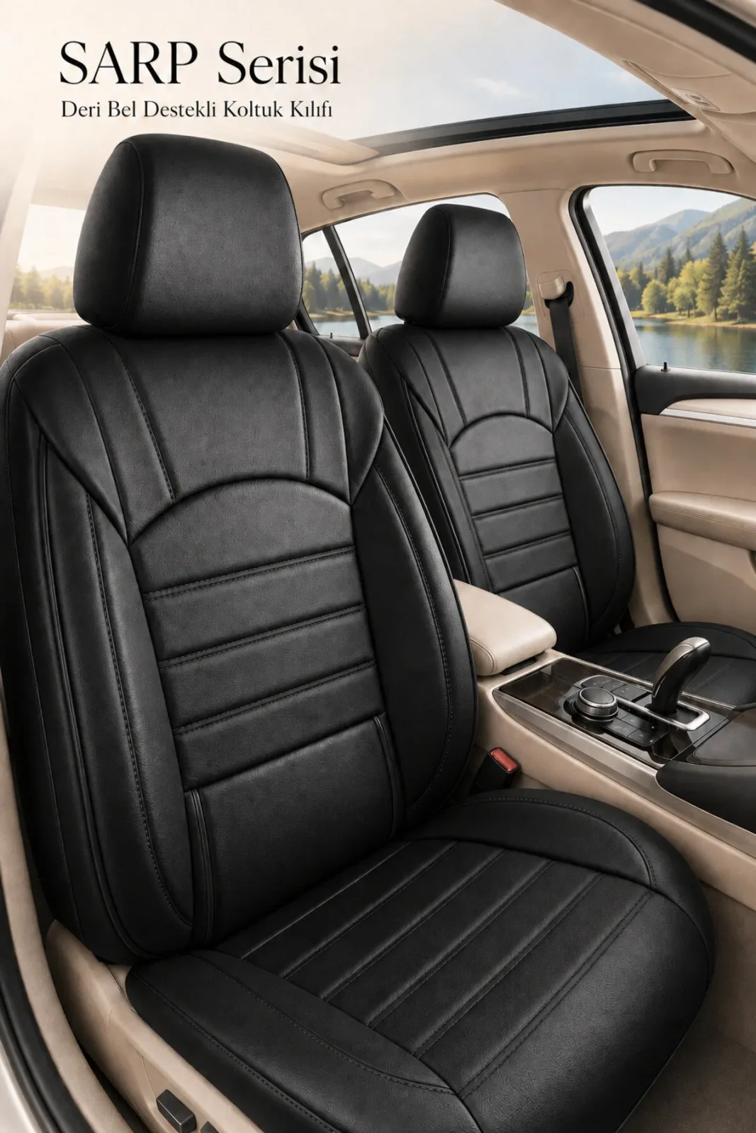 Honda CR-V 2007 ve Sonrası Uyumlu Jetdrive Serisi Siyah Koltuk Kılıfı