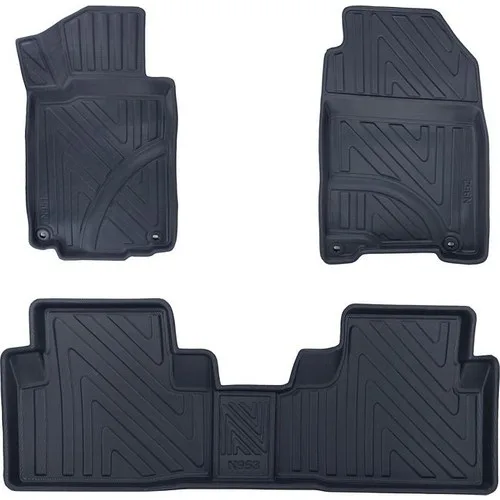 Honda Cr-V 2011-2017 ile Uyumlu Carbon Desenli Ultra Premium Havuzlu Oto Paspas