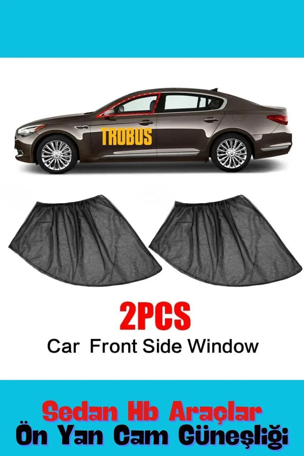Honda Insight 1999 - 2006 Sedan Uyumlu Yan Cam Güneşliği Ön veya Arka