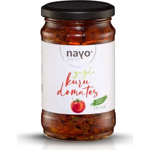 Nayo Yağda Kuru Domates, Şerit Dilim, Cam Kavanoz - 320CC