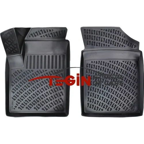 Peugeot Partner 1 PANELVAN (2 Parça) 3D Havuzlu Paspas 2004 Siyah