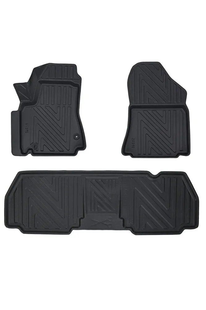 Peugeot Partner 2008-2018 ile Uyumlu Carbon Desenli Ultra Premium Havuzlu Oto Paspas