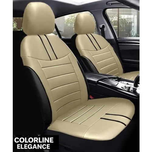 Renault Arkana 2021–2024 Colorline Elegance Serisi Deri Bej Siyah Koltuk Kılıfı