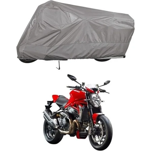 Tegin ACC | Ducati Monster 1200 R Bağlantı Tokalı Uyumlu Solarblock Prime Uyumlu Motosiklet Brandası | Su Geçirmez, %99 UV, Yansıtıcı Gümüş Üst, 360° Lastikli, Taşıma Çantalı