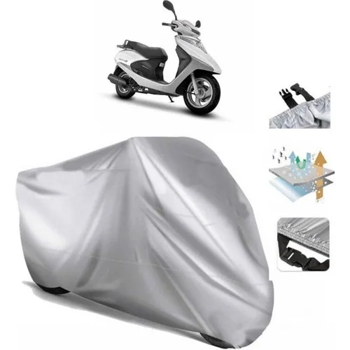 Tegin ACC | Honda Spacy 110 Alpha Arka Çanta (Bağlantı Tokalı) Uyumlu Solarblock Uyumlu Motosiklet Brandası | Su Geçirmez, %99 UV, Yansıtıcı Gümüş Üst