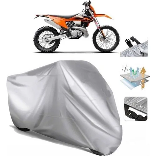 Tegin ACC | Ktm 250 Exc Tpı Arka Çanta (Bağlantı Tokalı) Uyumlu Solarblock Prime Uyumlu Motosiklet Brandası | Su Geçirmez, %99 UV, Yansıtıcı Gümüş Üst