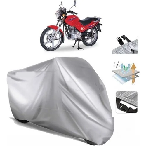 Tegin ACC | Kymco Ck 125 Pulsar (Bağlantı Tokalı) Uyumlu Solarblock Prime Uyumlu Motosiklet Brandası | Su Geçirmez, %99 UV, Yansıtıcı Gümüş Üst, 360° Lastikli, Taşıma Çantalı