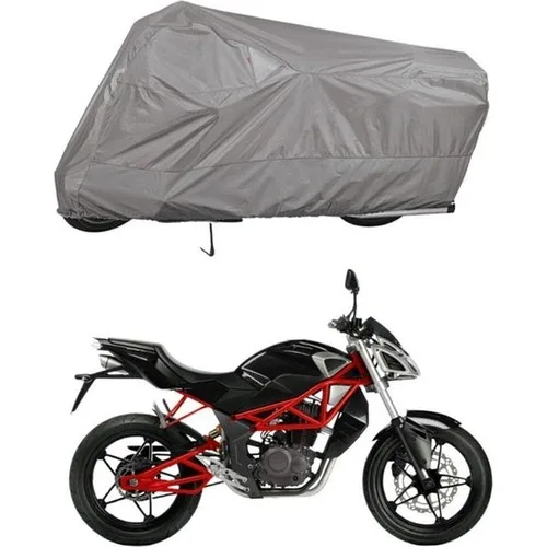 Tegin ACC | Megelli Naked Streetbike Bağlantı Tokalı Uyumlu Solarblock Prime Uyumlu Motosiklet Brandası | Su Geçirmez, %99 UV, Yansıtıcı Gümüş Üst, 360° Lastikli, Taşıma Çantalı