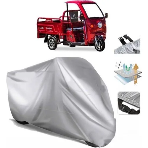 Tegin ACC | Motolux Transit 125 Arka Çanta (Bağlantı Tokalı) Uyumlu Solarblock Prime Uyumlu Motosiklet Brandası | Su Geçirmez, %99 UV, Yansıtıcı Gümüş Üst