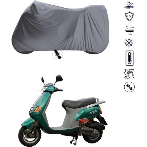 Tegin ACC | Piaggio Skipper 150 Bağlantı Tokalı Uyumlu Solarblock Prime Uyumlu Motosiklet Brandası | Su Geçirmez, %99 UV, Yansıtıcı Gümüş Üst, 360° Lastikli, Taşıma Çantalı