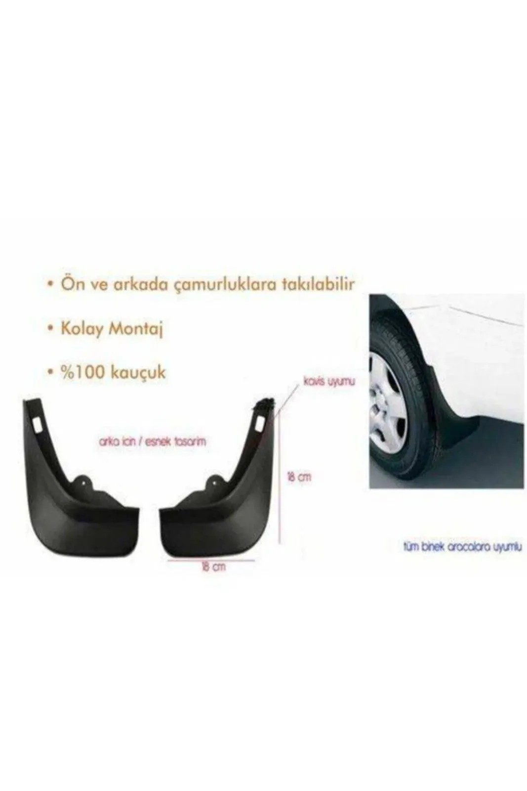 Tofaş Fıat Albea Uyumlu Paçalık Tozluk Çamurluk 2 Li Logosuz Esnek Kauçuk Vida