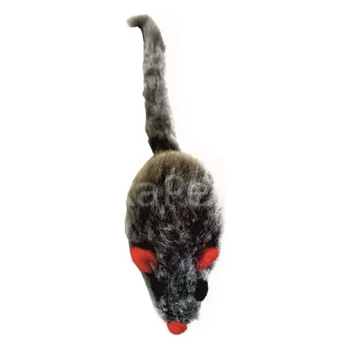 Karlie Peluş Tüylü Fare Kedi Oyuncağı 12 cm Gri