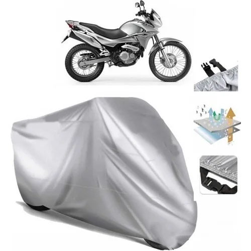 Tegin ACC | Honda Nx 4 Falcon Arka Çanta (Bağlantı Tokalı) Uyumlu Solarblock Prime Uyumlu Motosiklet Brandası | Su Geçirmez, %99 UV, Yansıtıcı Gümüş Üst