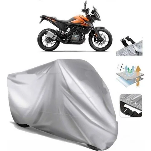 Tegin ACC | Ktm 390 Adventure Arka Çanta (Bağlantı Tokalı) Uyumlu Solarblock Prime Uyumlu Motosiklet Brandası | Su Geçirmez, %99 UV, Yansıtıcı Gümüş Üst